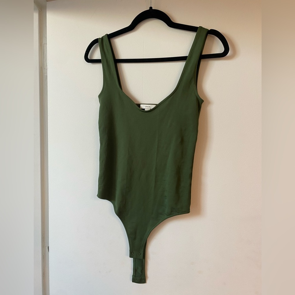 Vince green bodysuit